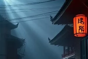 首屏主视觉：夜幕城市天台与投映在墙面上的荧幕光斑