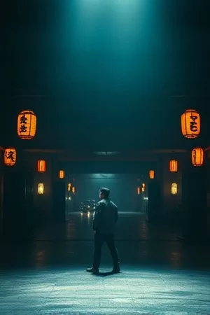 剧情电影《候鸟驿站》海报：湿地保护区观鸟屋的木栏杆