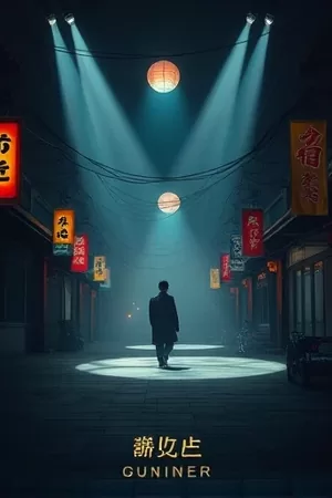 番剧《云顶茶铺》海报：山雾中的木制茶棚与长条板凳